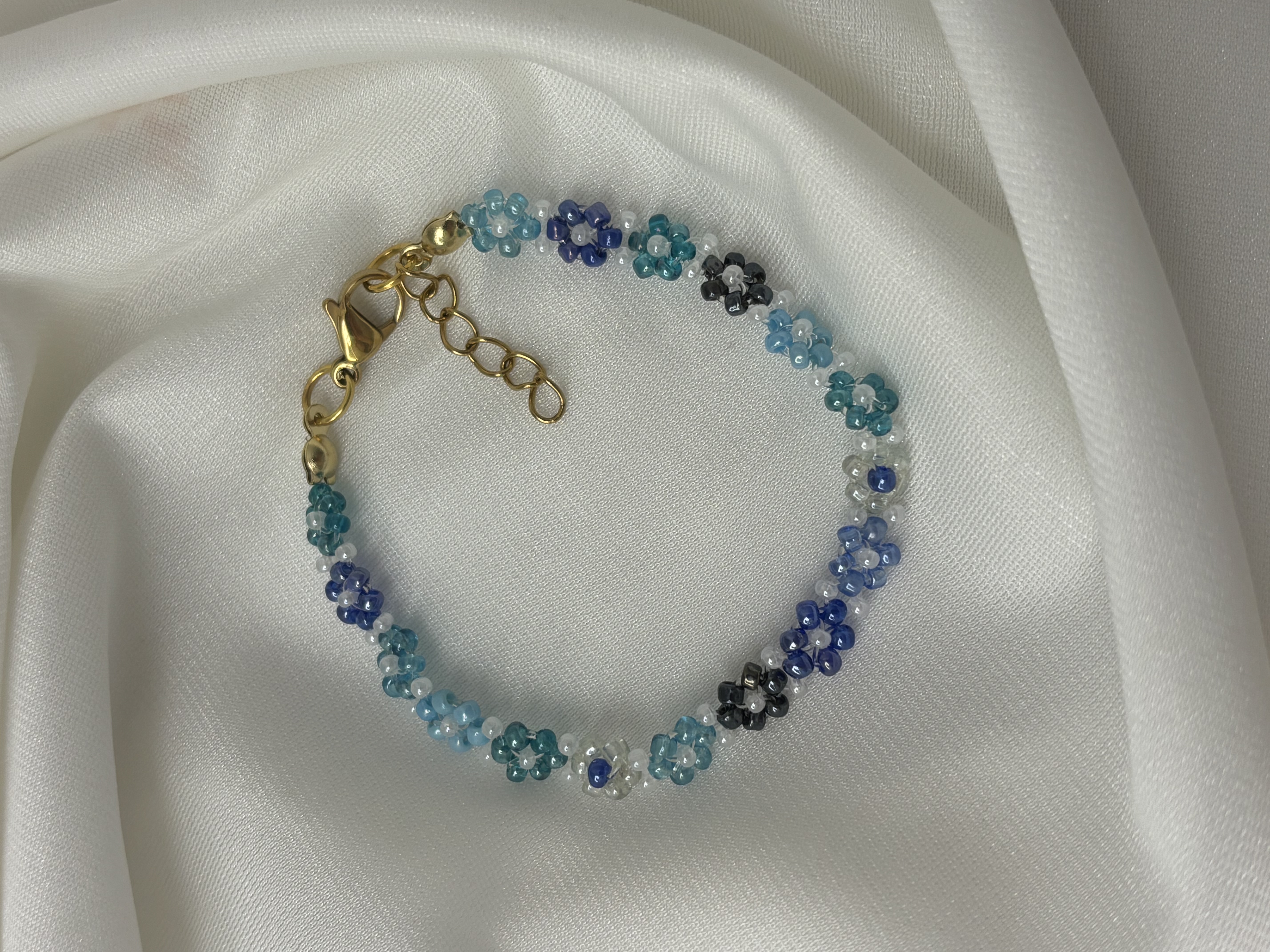 Blue Flower Bracelet